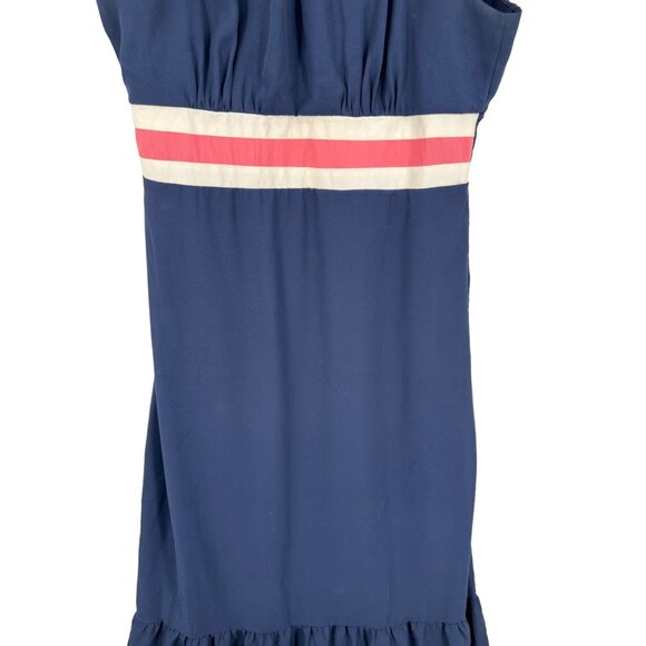 Judith March Maxi Dress Womens Size‎ Large Rope Neck Tie Band Ruffle Boho - Picture 5 of 13